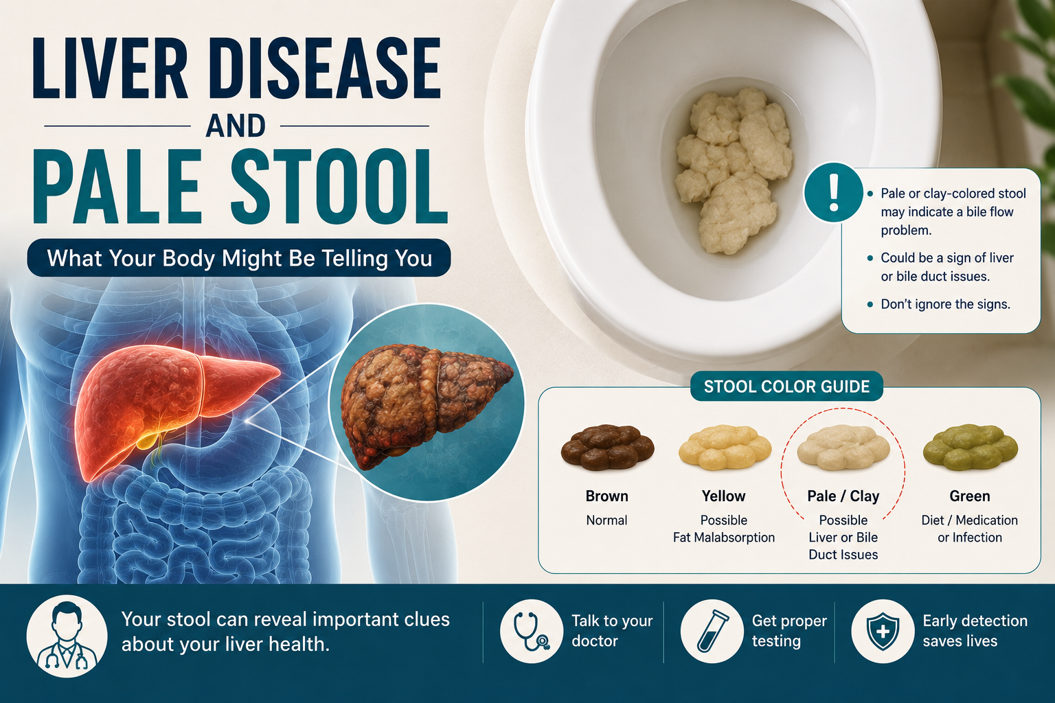 Liver Disease and Pale Stool: What Clay, Gray, and Light-Colored Stool Can Look Like