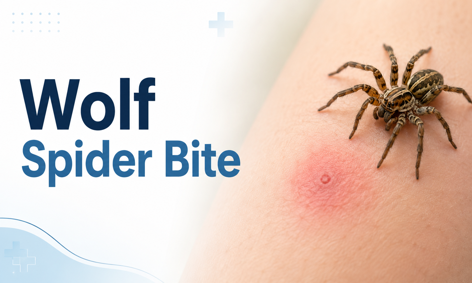 wolf spider bite
